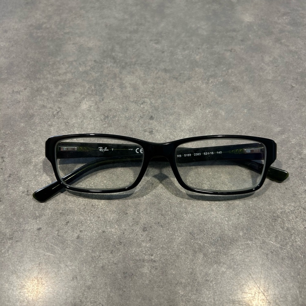 Ray Ban Polished Havana On Green Prescription Glasses‎